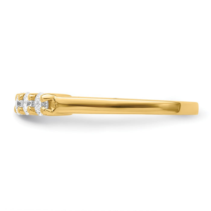 Exclusive 14K Yellow Gold 5-Stone Diamond Band Setting - Stylish & Affordable!-3