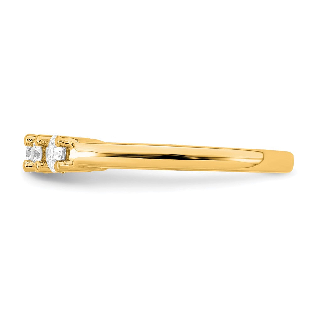 High-Quality 14K Gold 5-Stone Diamond Band Setting for 3.4mm Stones - Affordable Luxury