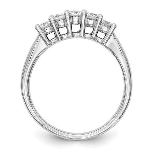 High-Quality 14K White Gold Diamond Band with 1 Carat Diamonds - Stylish Value!