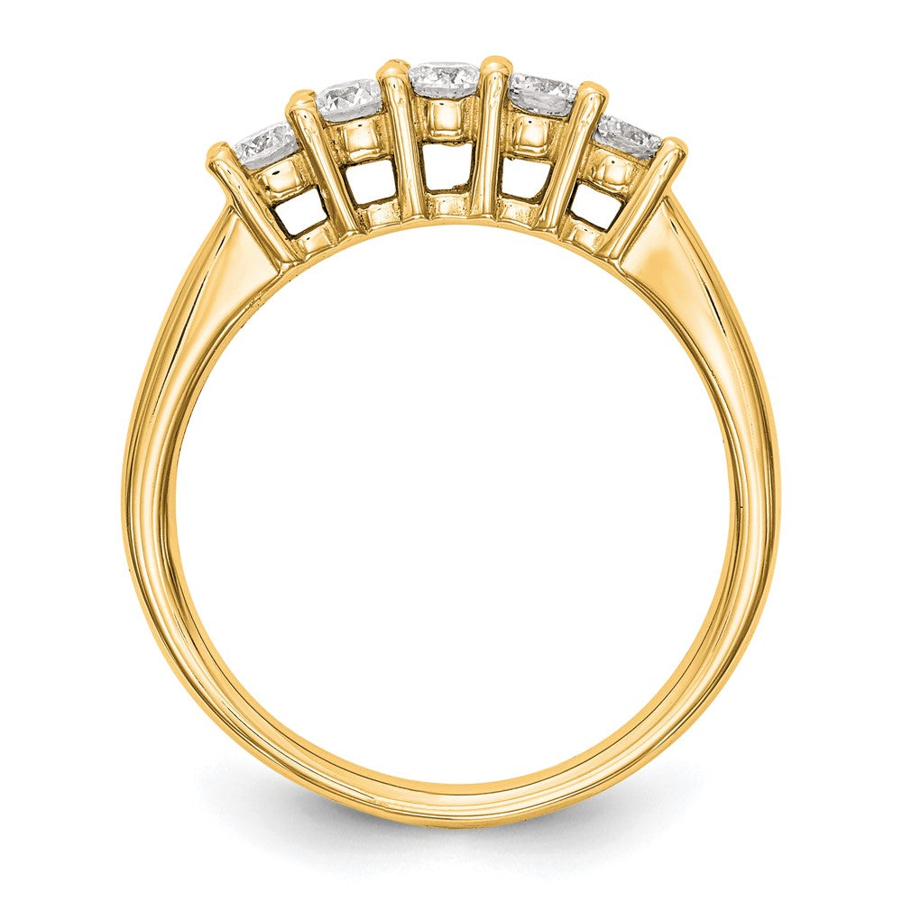 Buy Exclusive 14K Yellow Gold 5-Stone Diamond Band Setting (3.8mm) - Luxury Value!