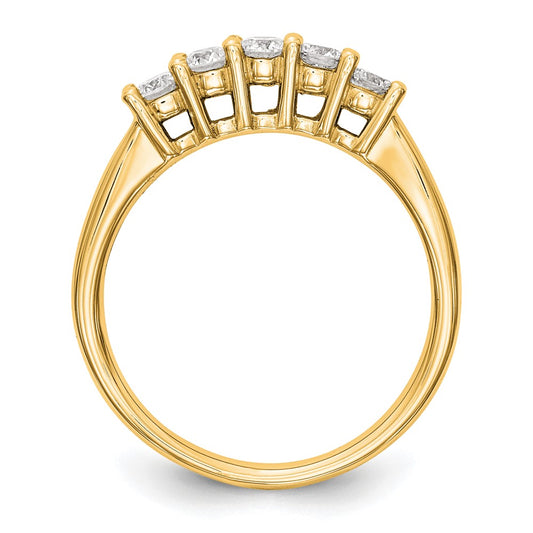 Buy Exclusive 14K Yellow Gold 5-Stone Diamond Band Setting (3.8mm) - Luxury Value!