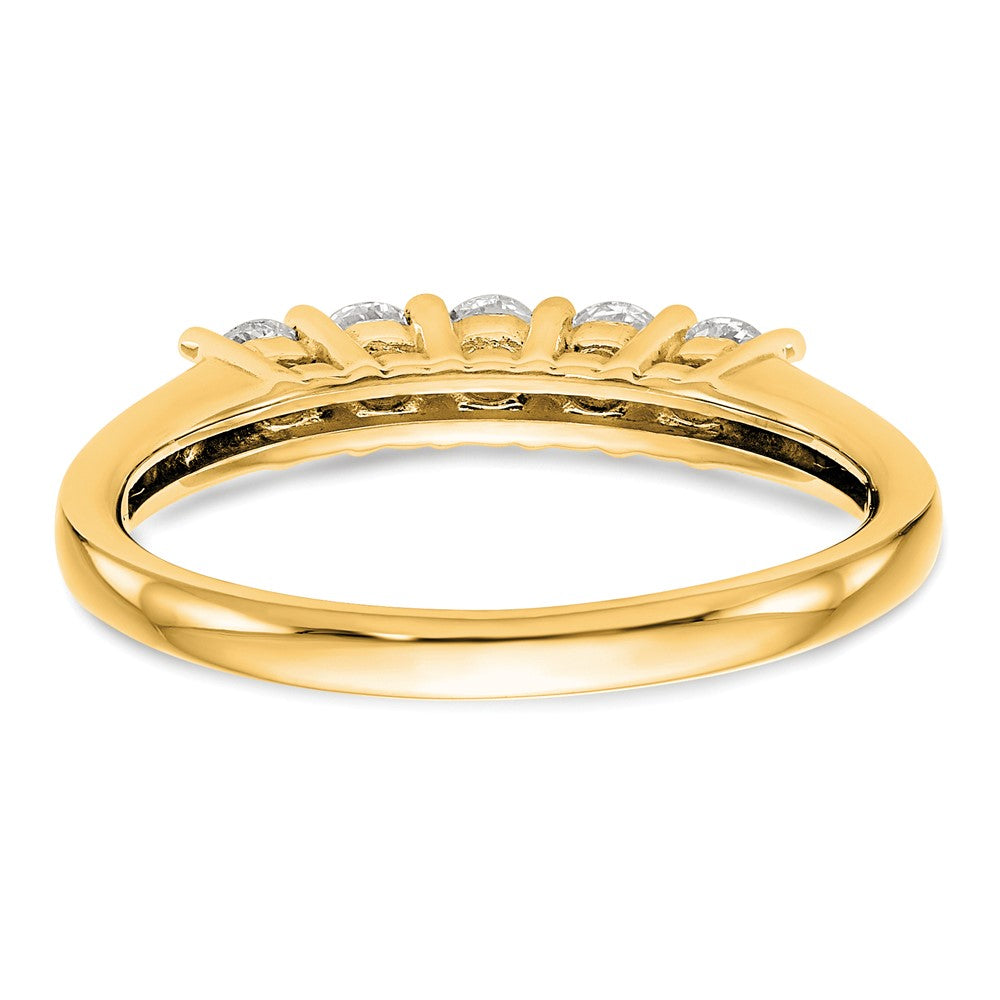 Buy Exclusive 14K Yellow Gold 5-Stone Diamond Band Setting (3.8mm) - Luxury Value!