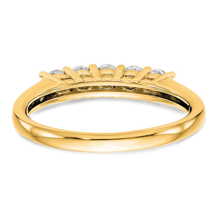 Buy Exclusive 14K Yellow Gold 5-Stone Diamond Band Setting (3.8mm) - Luxury Value!-5
