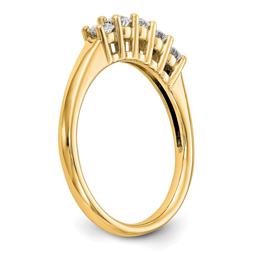 Buy Exclusive 14K Yellow Gold 5-Stone Diamond Band Setting (3.8mm) - Luxury Value!