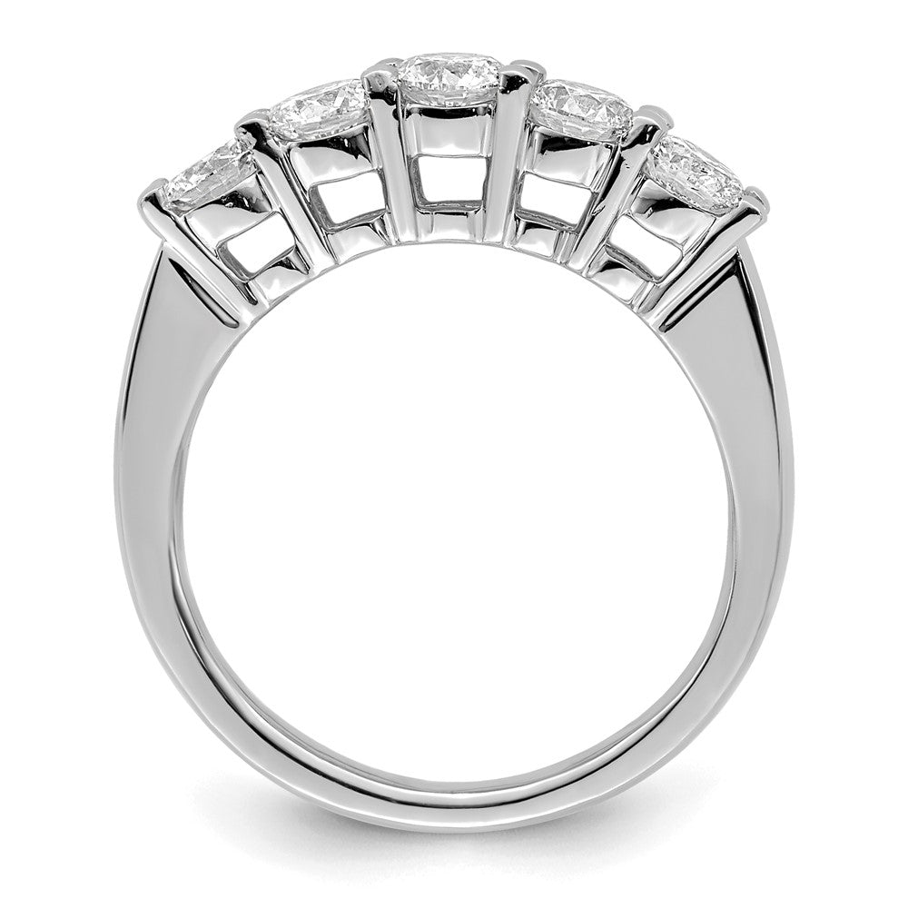 Exclusive 14K White Gold 5-Stone Diamond Band | 1.25 Carats | Stylish Value