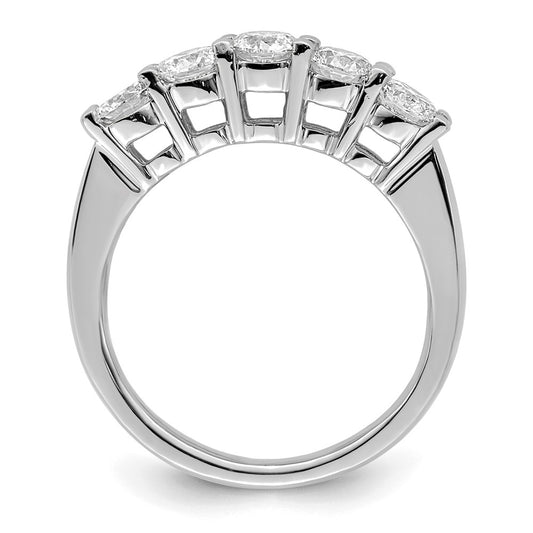 Exclusive 14K White Gold 5-Stone Diamond Band | 1.25 Carats | Stylish Value