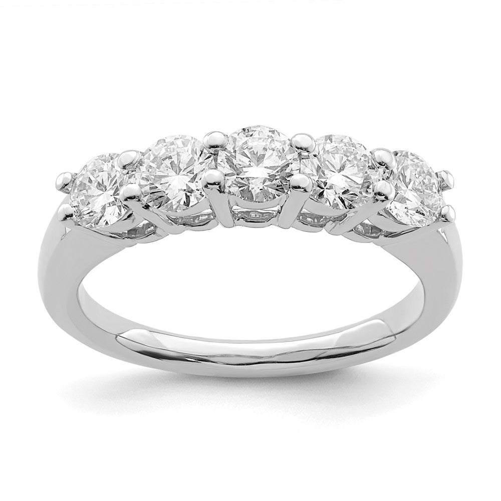 Exclusive 14K White Gold 5-Stone Diamond Band | 1.25 Carats | Stylish Value