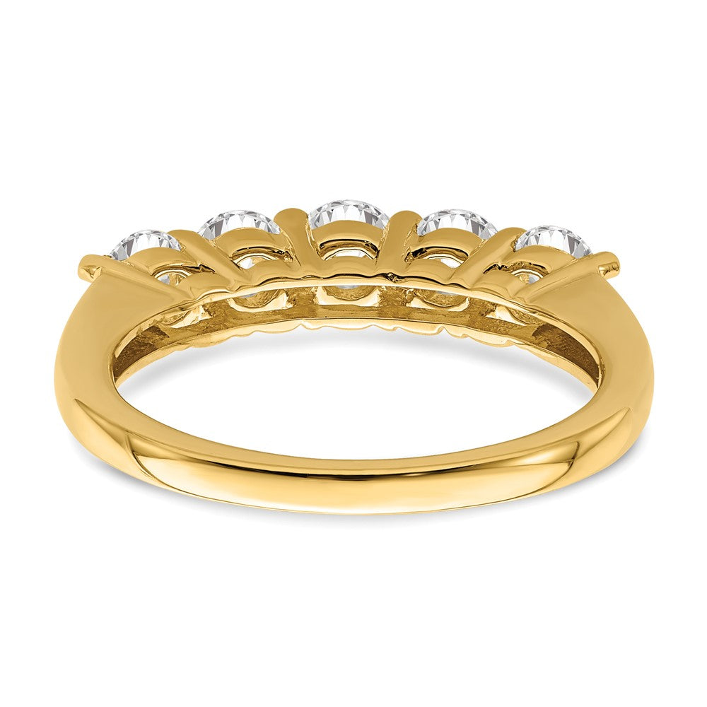 Buy 14K Yellow Gold 5-Stone Diamond Band Setting - Stylish & Affordable!