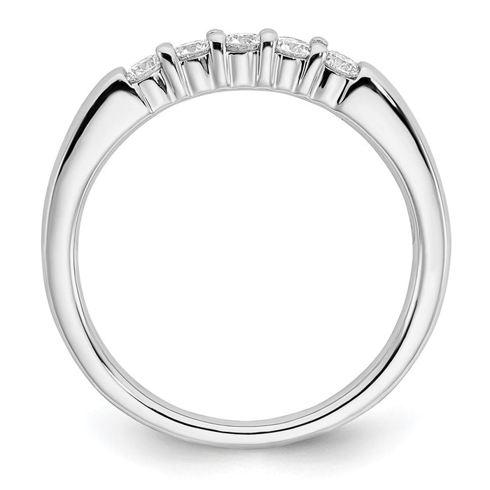 Buy Exclusive 14K White Gold 5-Stone Diamond Band - 1/3 Carat Luxury Value!-2