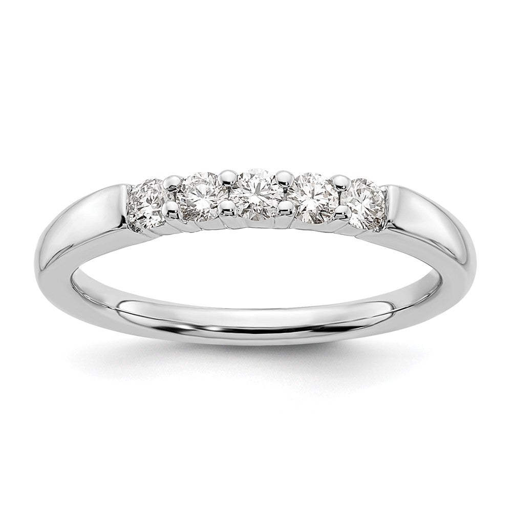Buy Exclusive 14K White Gold 5-Stone Diamond Band - 1/3 Carat Luxury Value!