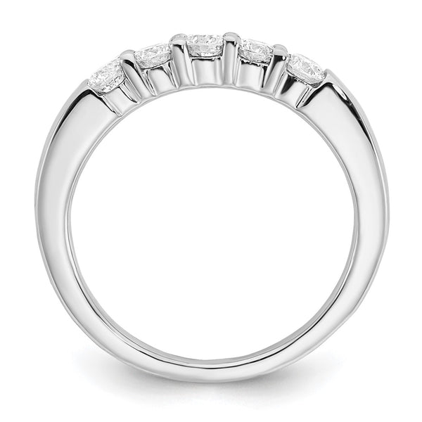 14K White Gold 5-Stone Diamond Band Setting - 2.9mm Diamonds