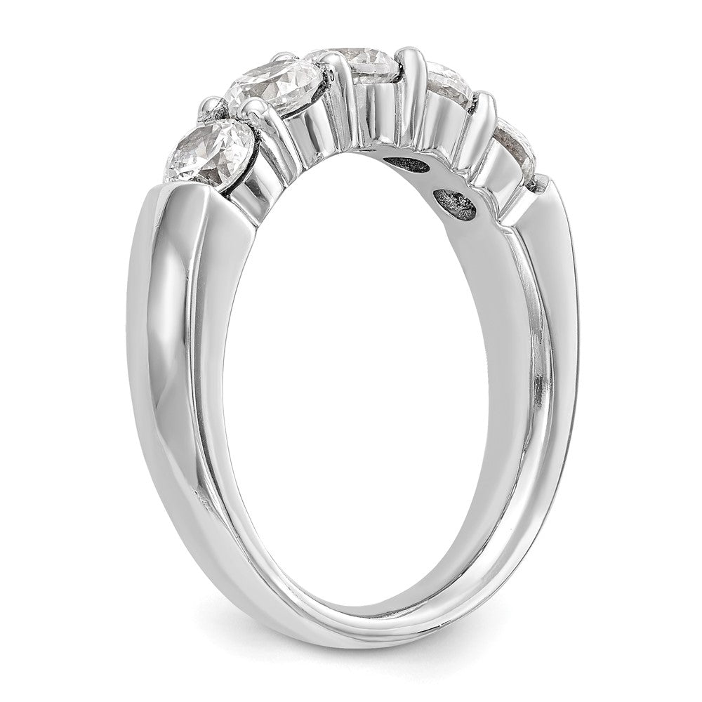 Exclusive 14K White Gold 5-Stone Diamond Band - 1.5 Carats, Stylish Luxury
