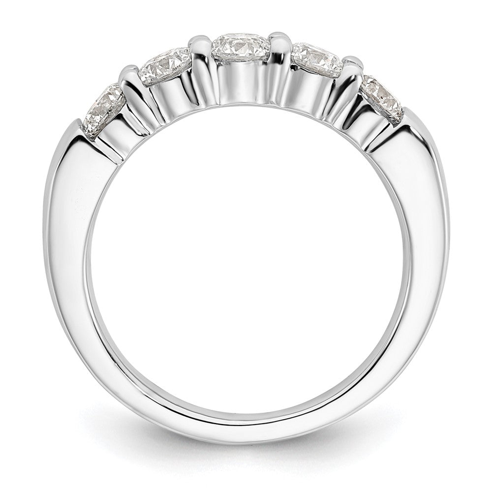 Buy Stylish 14K White Gold 5-Stone Diamond Band | 1.25 Carats Discounted Price
