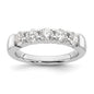 Buy Stylish 14K White Gold 5-Stone Diamond Band | 1.25 Carats Discounted Price-1
