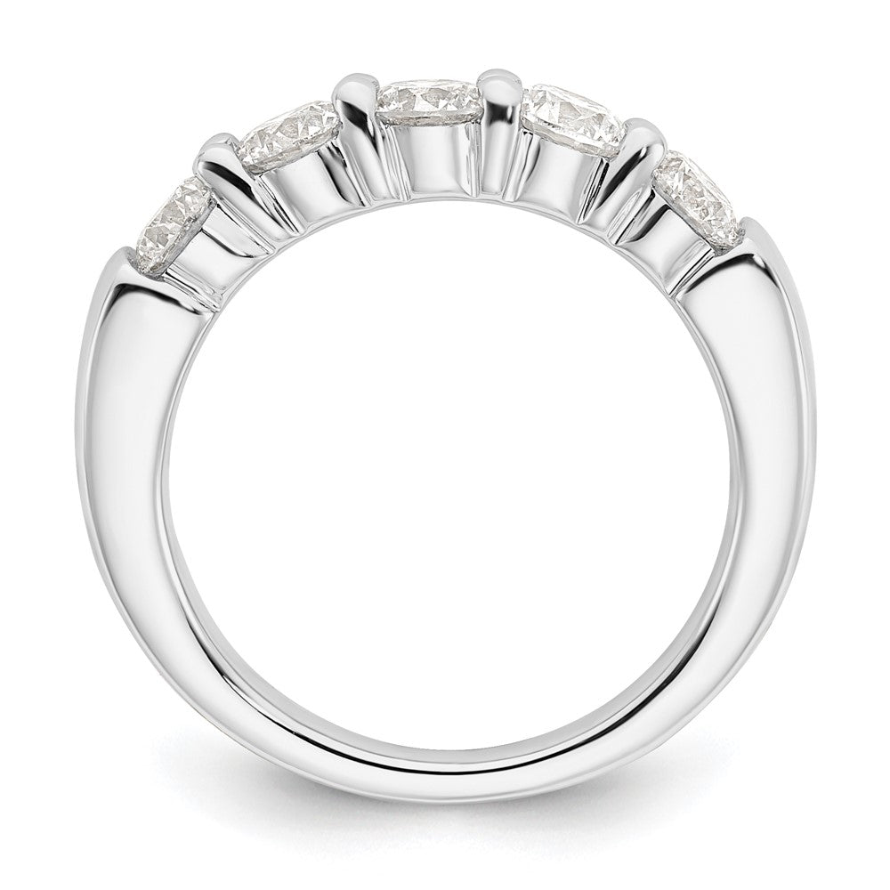 Exclusive 14K White Gold 5-Stone Diamond Band - 1.5 Carats, Stylish Luxury
