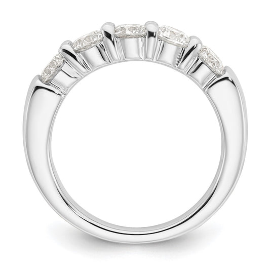 Exclusive 14K White Gold 5-Stone Diamond Band - 1.5 Carats, Stylish Luxury