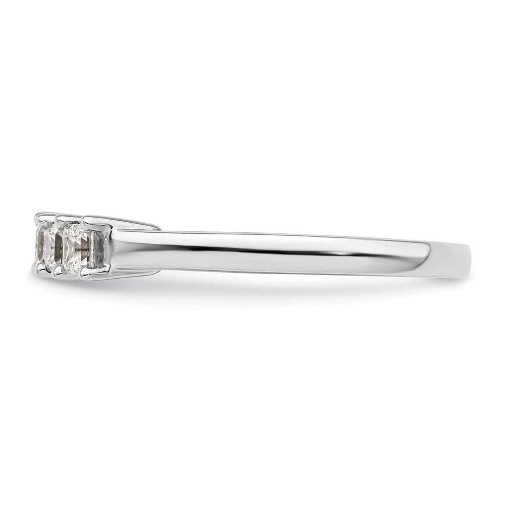 Buy Stylish 14K White Gold 5-Stone Diamond Band Setting for 5 Princess Cuts