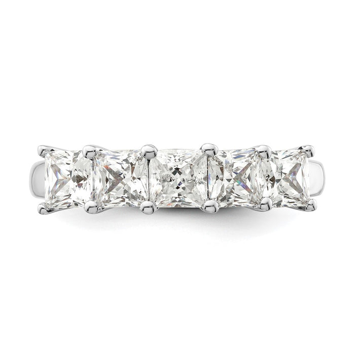 Buy Exclusive 14K White Gold 5-Stone Diamond Band Setting (3.8mm) - Stylish Value-5