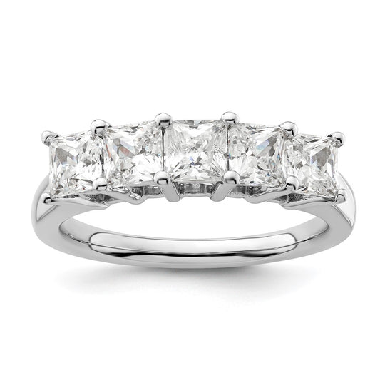 Buy Exclusive 14K White Gold 5-Stone Diamond Band Setting (3.8mm) - Stylish Value