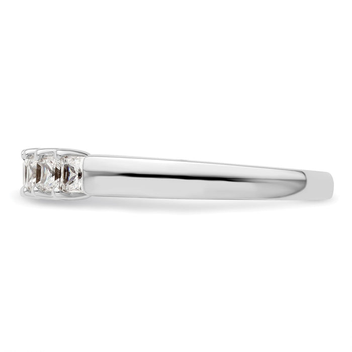 Buy Exclusive 14K White Gold Diamond Band - 1/2 Carat Princess Cut, Stylish-3