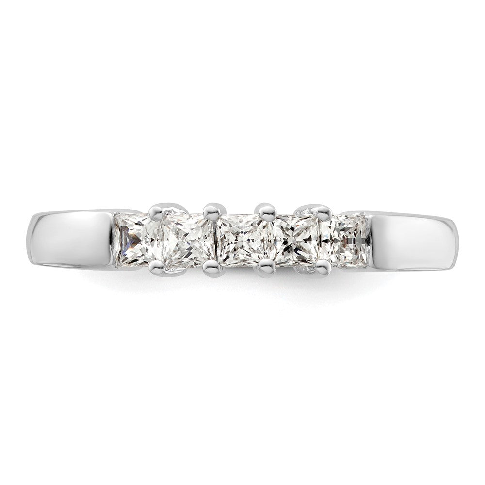 Buy Exclusive 14K White Gold Diamond Band - 1/2 Carat Princess Cut, Stylish