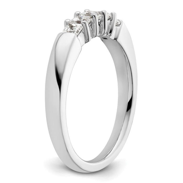 Buy Exclusive 14K White Gold Diamond Band - 1/2 Carat Princess Cut, Stylish-6
