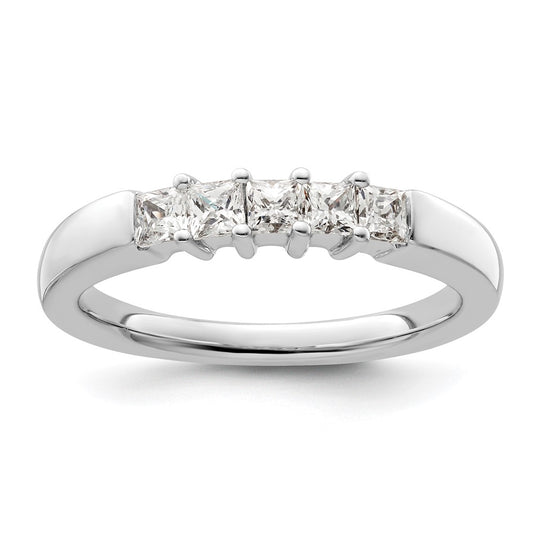Buy Exclusive 14K White Gold Diamond Band - 1/2 Carat Princess Cut, Stylish