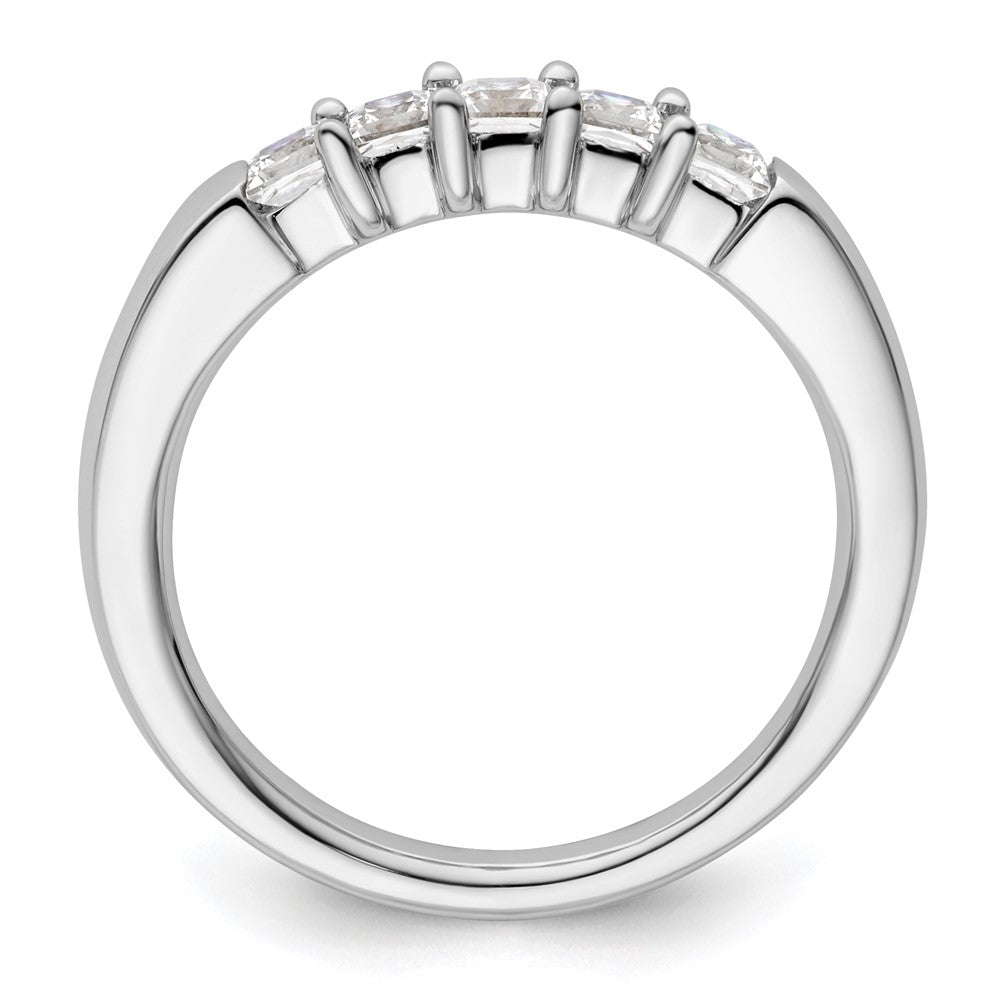 Buy Stylish 14K White Gold 5-Stone Diamond Band Setting for 5 Princess Cuts