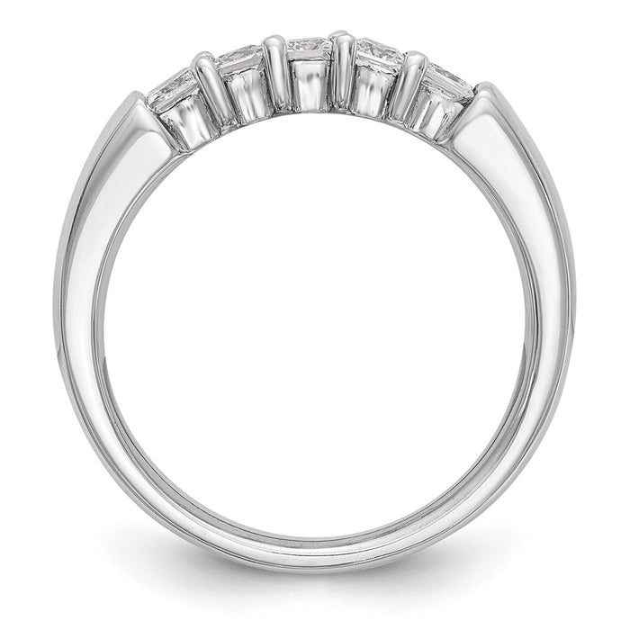 Buy Exclusive 14K White Gold 5-Stone Diamond Band Setting, Stylish & Affordable-3