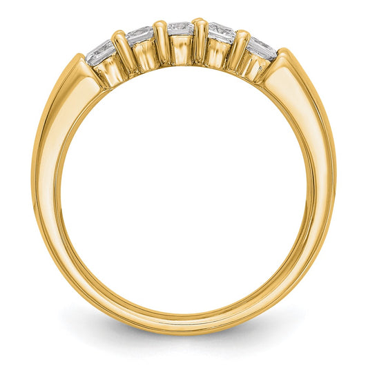 Buy Exclusive 14K Yellow Gold Five-Stone Diamond Ring - Stylish Luxury Value