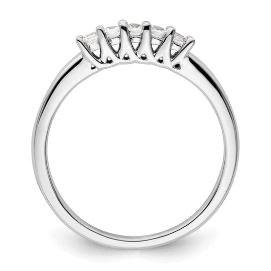 Exclusive 14K White Gold 5-Stone Diamond Band - 1/4 Carat Luxury Value