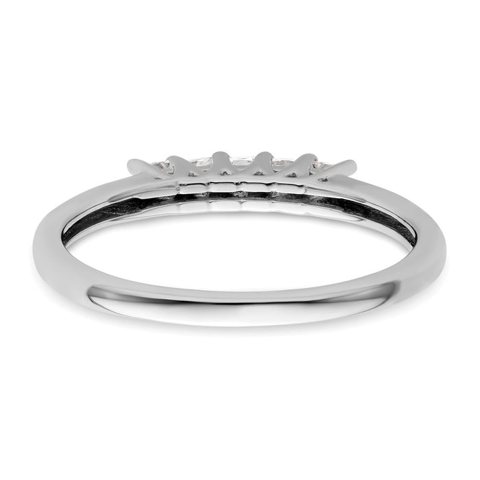 Exclusive 14K White Gold 5-Stone Diamond Band - 1/4 Carat Luxury Value-5