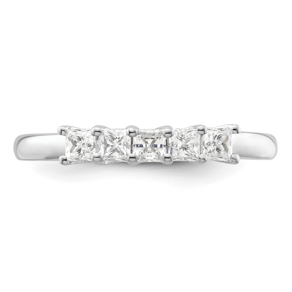Buy Exclusive 14K White Gold 5-Stone Diamond Band Setting for 5 Princess Cuts