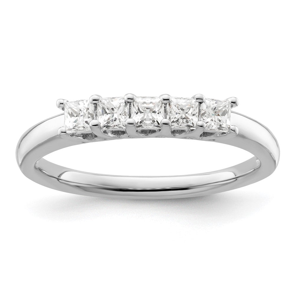 Buy Exclusive 14K White Gold 5-Stone Diamond Band Setting for 5 Princess Cuts