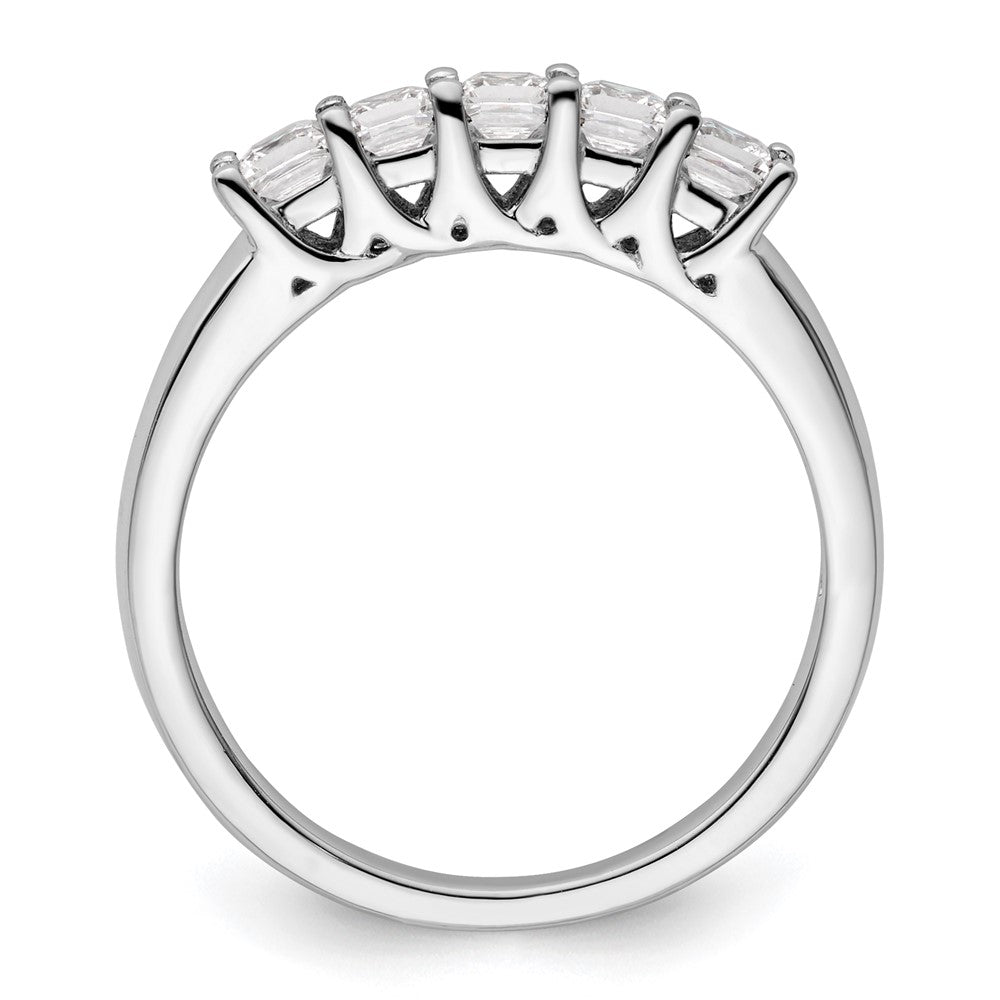 Order Luxury 14K White Gold 5-Stone Diamond Band Setting for 5 Princess Cuts