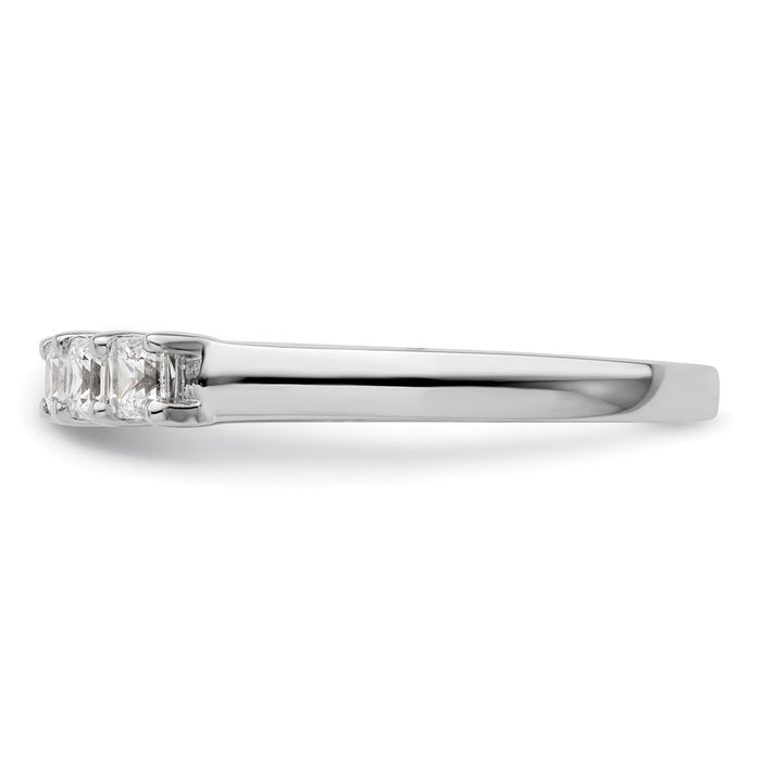 Order Luxury 14K White Gold 5-Stone Diamond Band Setting for 5 Princess Cuts-4