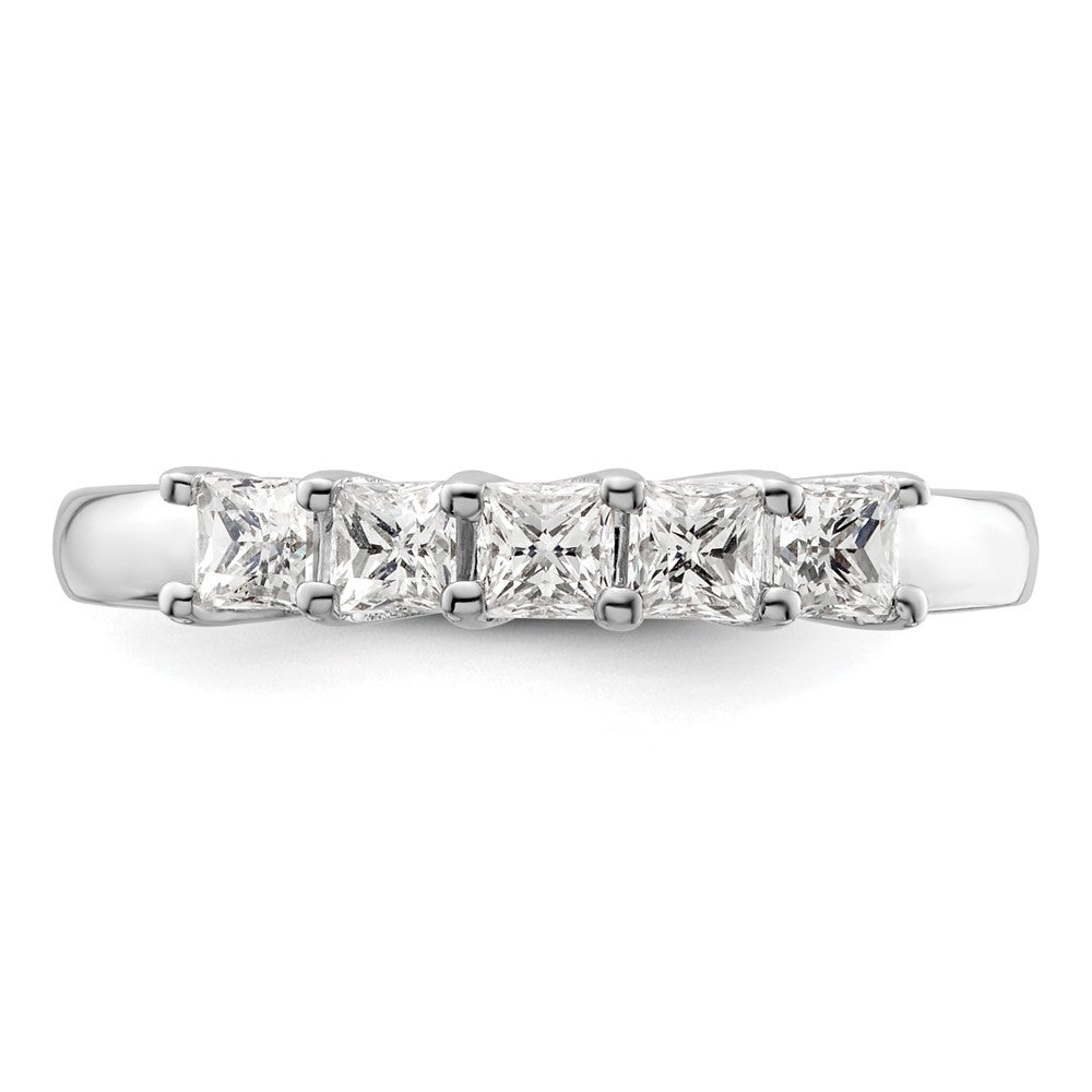Order Luxury 14K White Gold 5-Stone Diamond Band Setting for 5 Princess Cuts