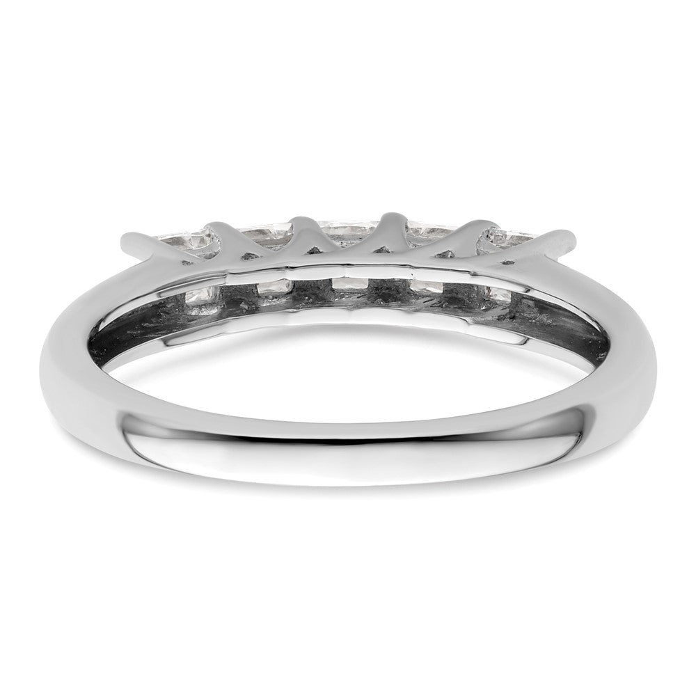 Order Luxury 14K White Gold 5-Stone Diamond Band Setting for 5 Princess Cuts