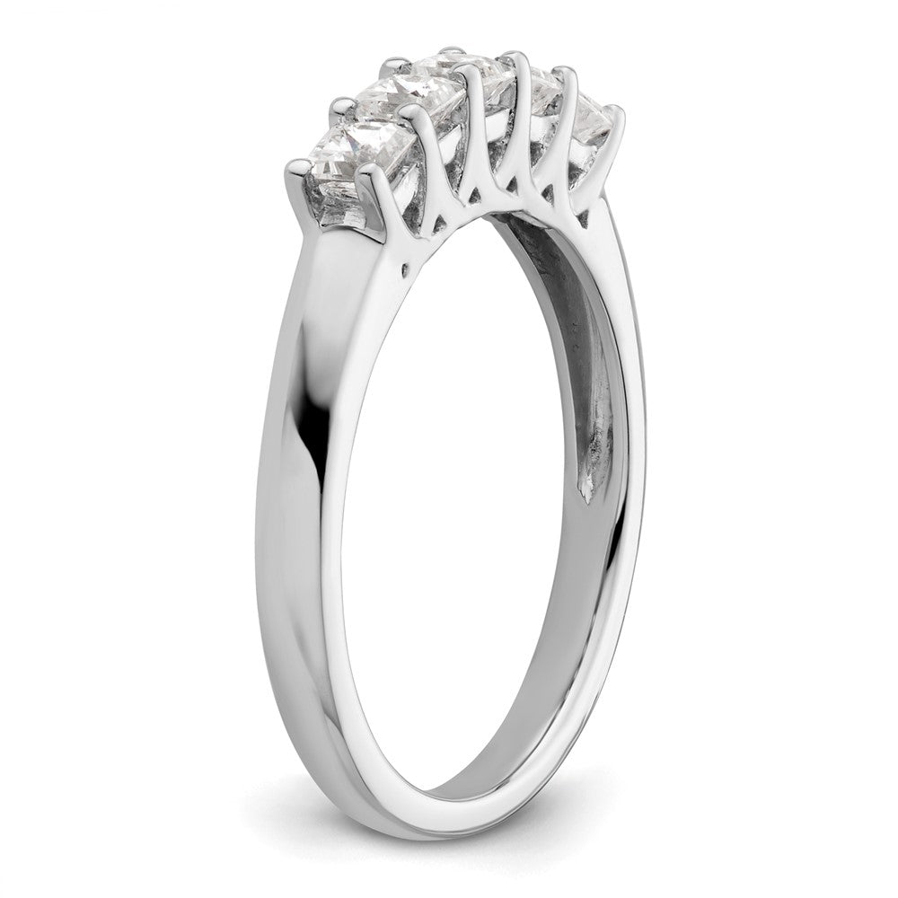 Order Luxury 14K White Gold 5-Stone Diamond Band Setting for 5 Princess Cuts