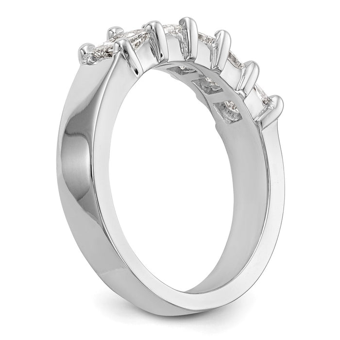 Exclusive 14K White Gold 5-Stone Diamond Band Setting - Stylish & Affordable!-6