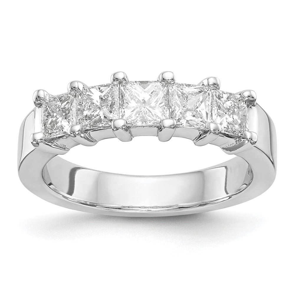 Exclusive 14K White Gold 5-Stone Diamond Band Setting - Stylish & Affordable!
