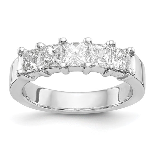 Exclusive 14K White Gold 5-Stone Diamond Band Setting - Stylish & Affordable!