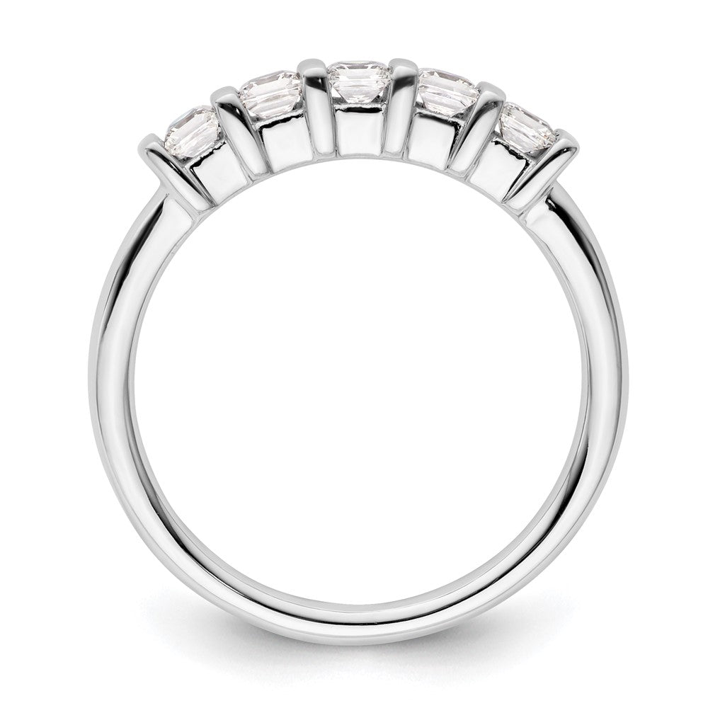 Exclusive 14K White Gold 5-Stone Band with 1/2 CT Diamonds - Stylish Luxury