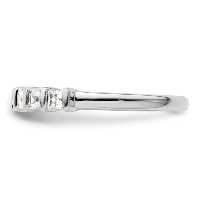 Exclusive 14K White Gold 5-Stone Band with 1/2 CT Diamonds - Stylish Luxury-3