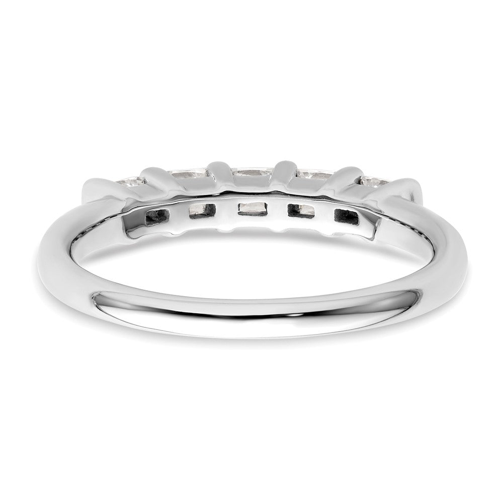 Exclusive 14K White Gold 5-Stone Band with 1/2 CT Diamonds - Stylish Luxury