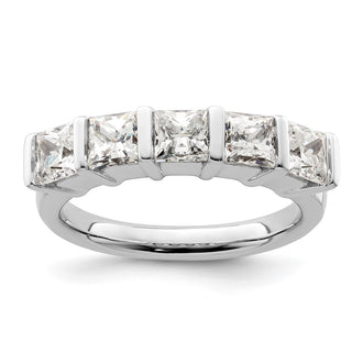 High-Quality 14K White Gold 5-Stone Diamond Band Setting for Stylish Value