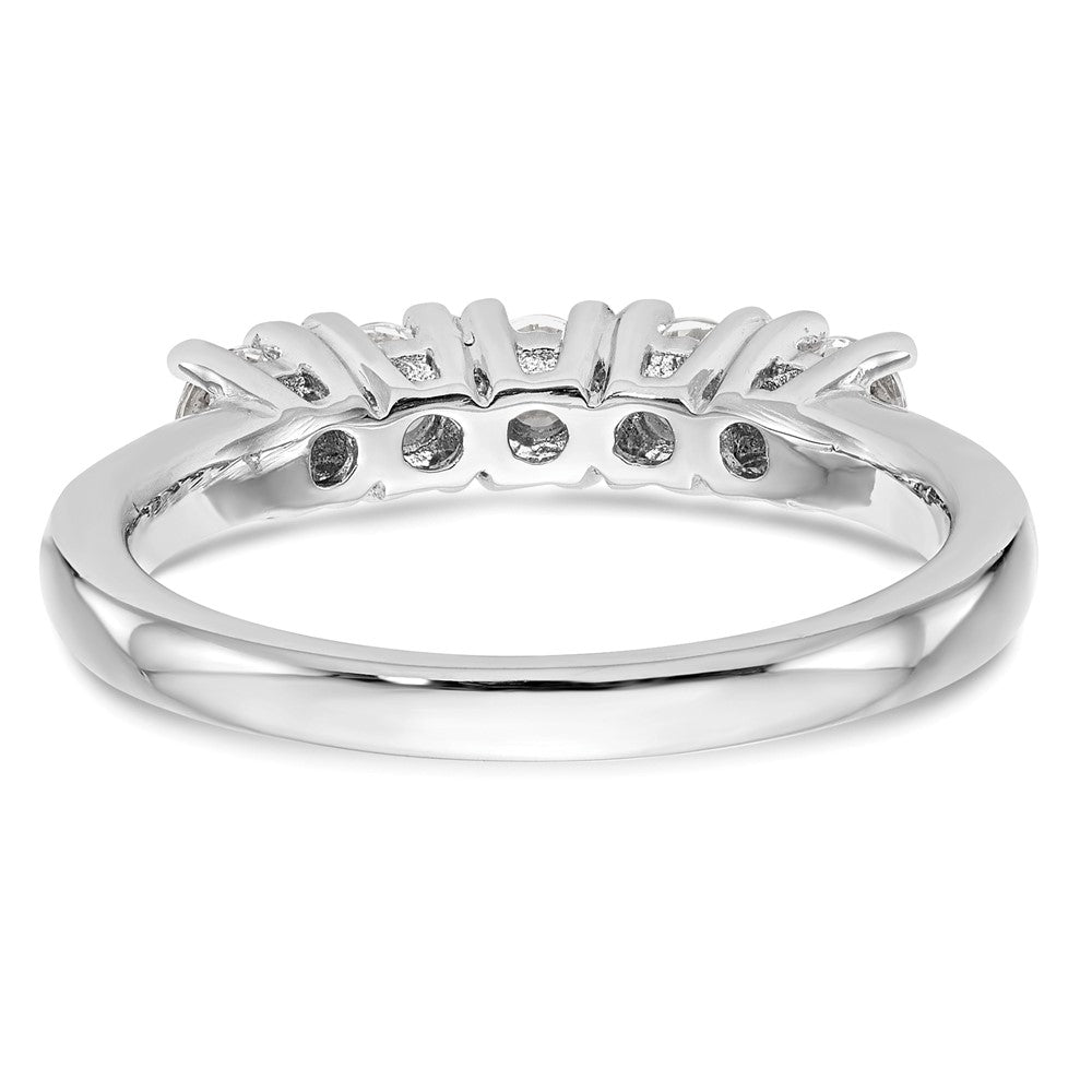 Exclusive 14K White Gold Diamond Band - 5-Stone, 1 Carat, Stylish Value