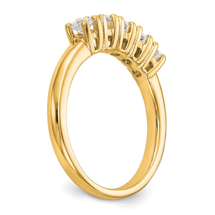 Buy 14K Gold 5-Stone Diamond Band Mounting - Stylish, Affordable Elegance-6