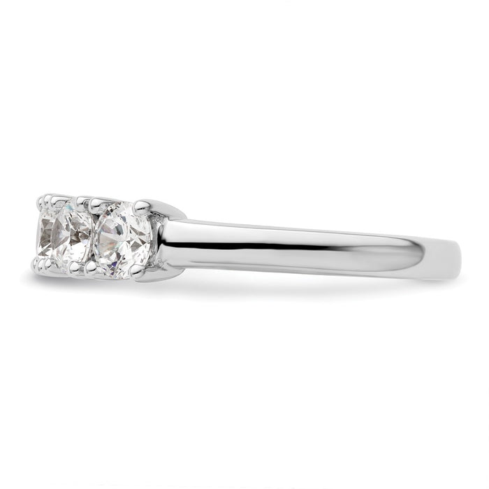 Exclusive 14K White Gold 5-Stone Round Diamond Band - 1.5 Carats of Luxury-3