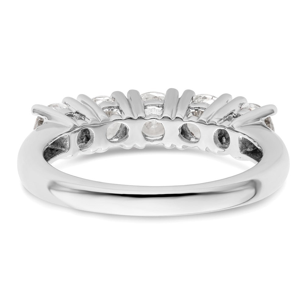 Exclusive 14K White Gold 5-Stone Round Diamond Band - 1.5 Carats of Luxury